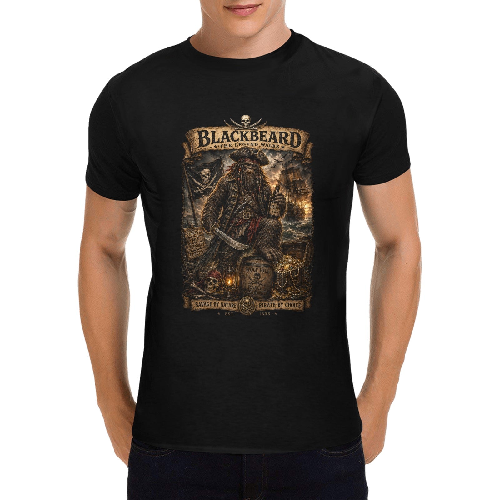 Men's BlackBeard Bigfoot T-Shirt