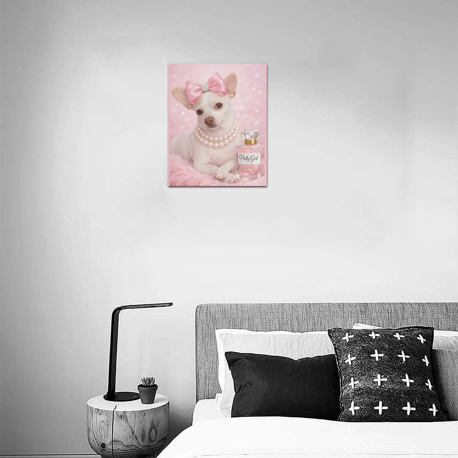 Coco ‘Pretty Girl’ – Glam Edition | Framed Canvas Print 8"x10"