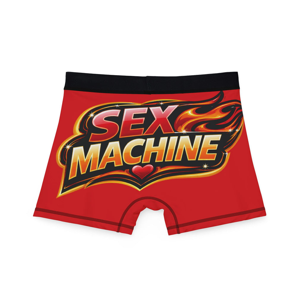 Sex Machine Red Boxer Briefs — Novelty Men’s Underwear