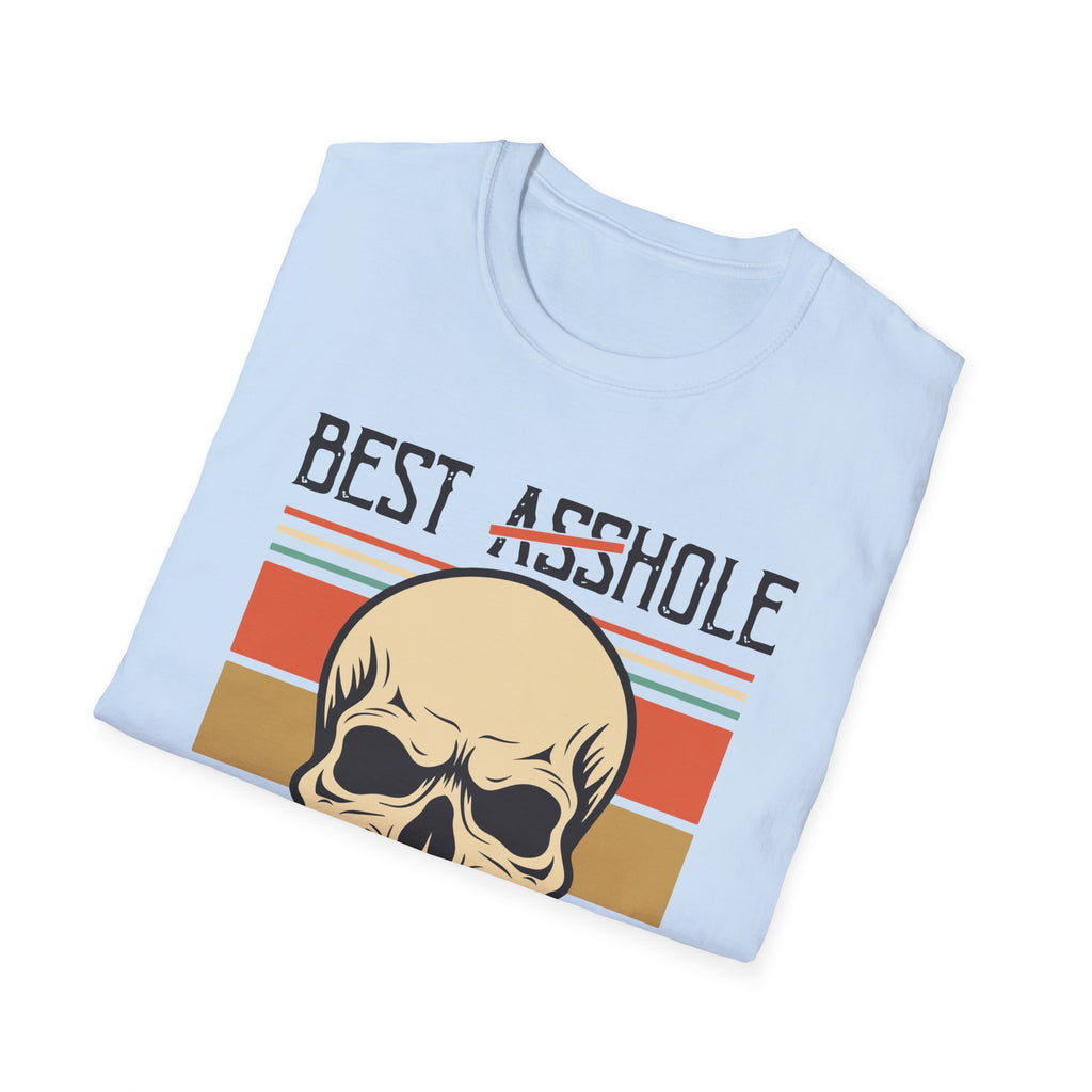 Best Asshole Husband Ever Skull T-Shirt — Funny Retro Husband Gift