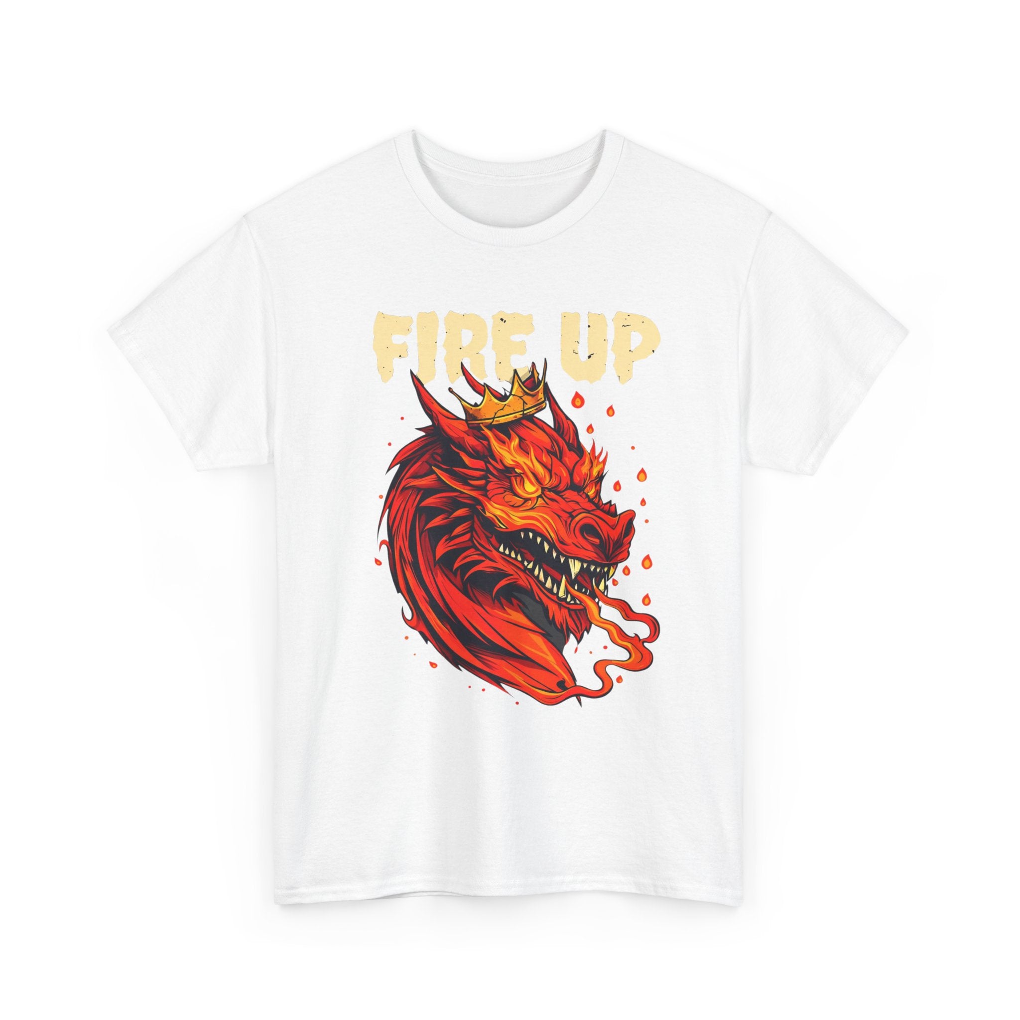 Fire Up Dragon T-Shirt — Fantasy Dragon Tee