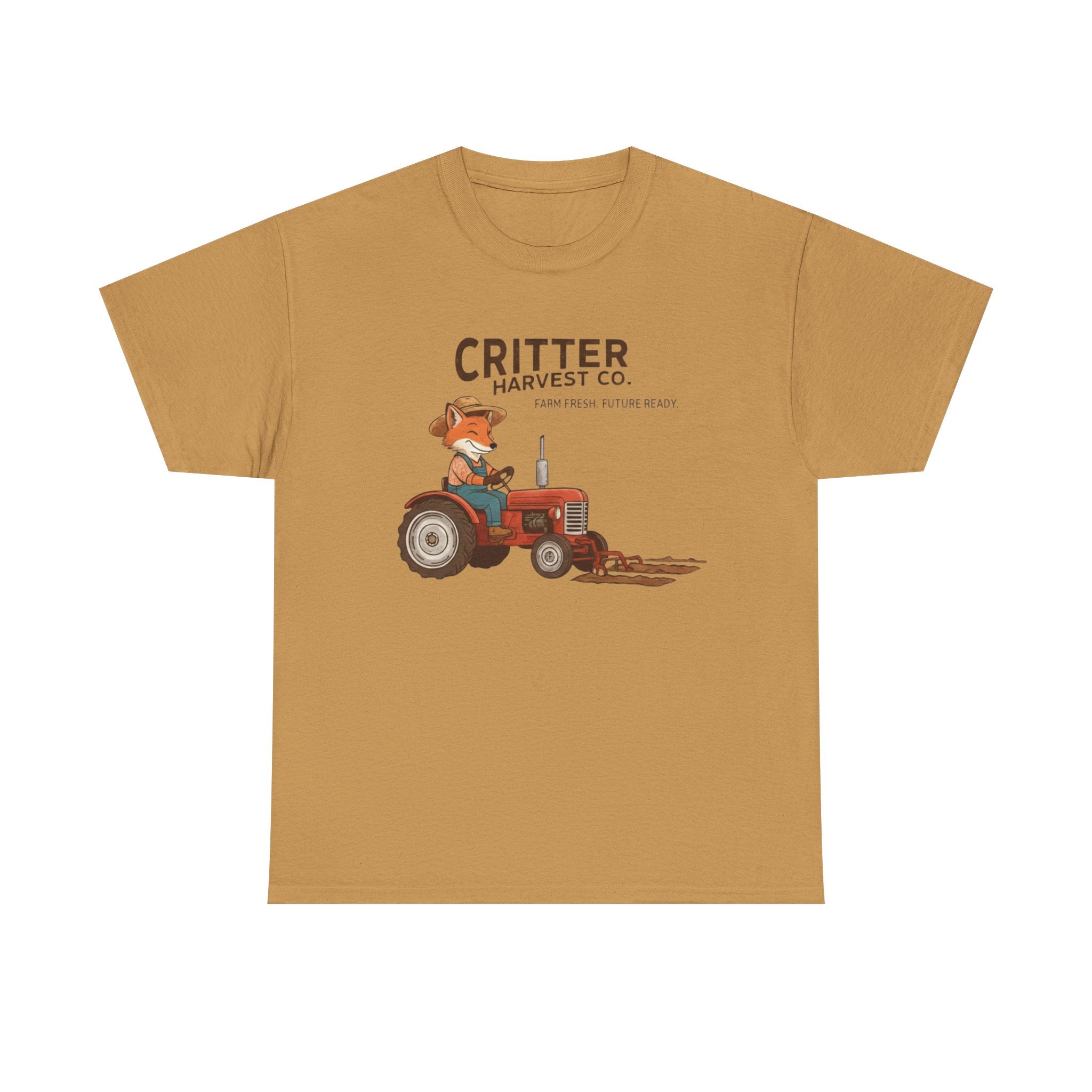 Critter Harvest Co. Tractor Tee  Cute Farm Animal Graphic T-Shirt     Trendy TShirt