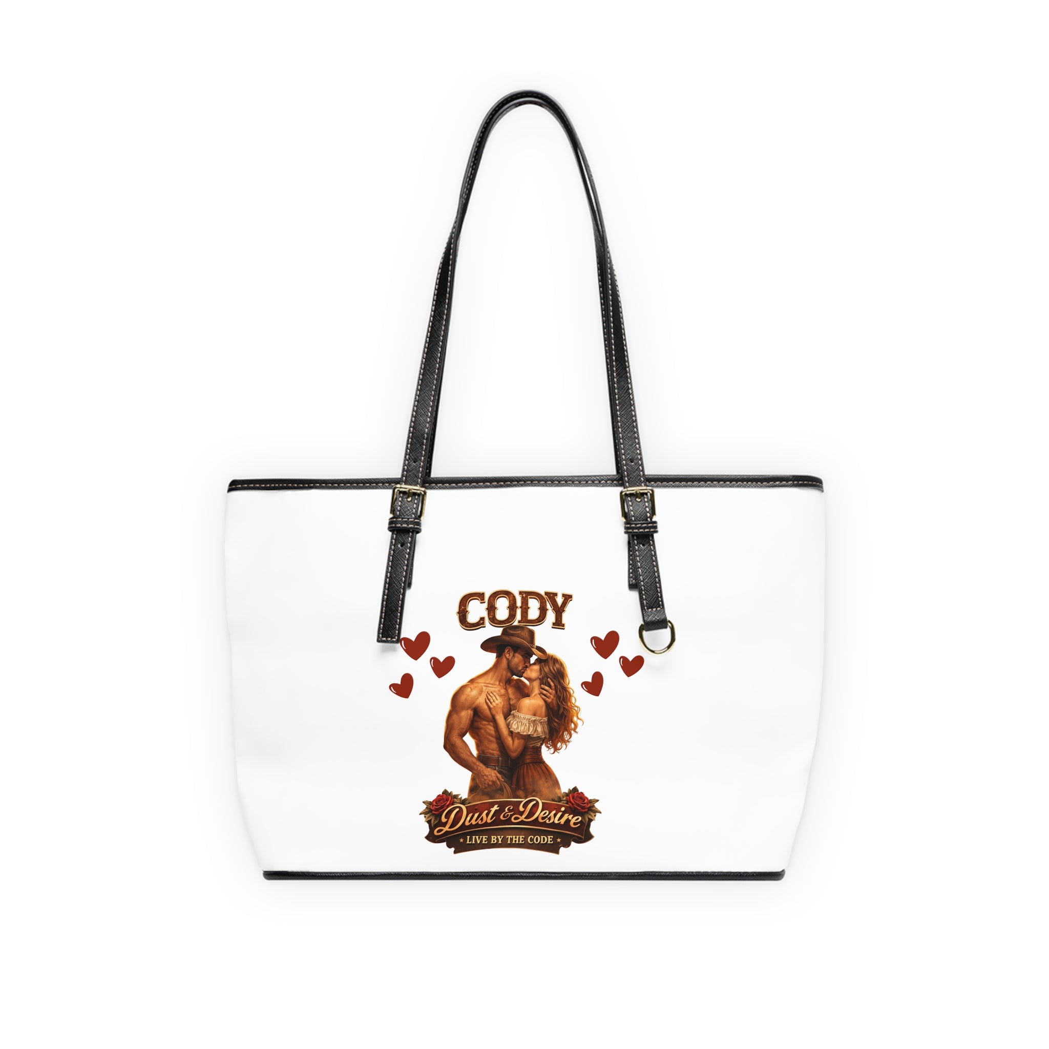 Tote Bag — Personalized 'Cody' Romantic Cowboy PU Leather Shoulder Bag  Western The Dust & Desire Collection
