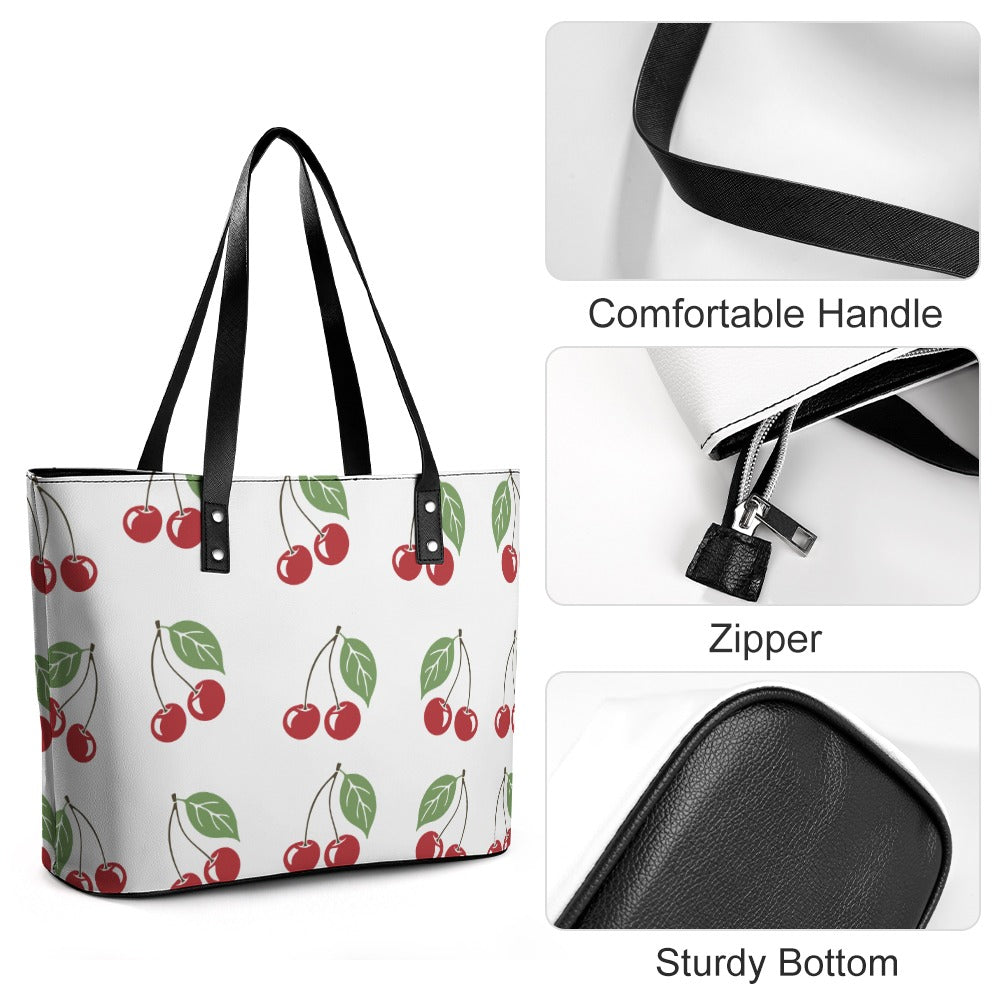 Ladies Leather Handbag Collection   Premium Cross-Grain Tote