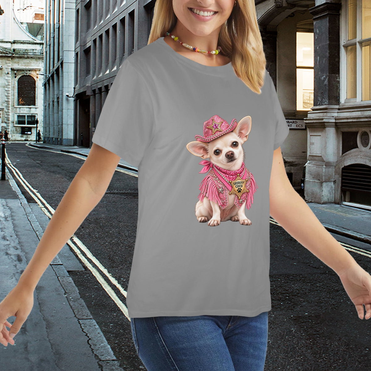 Sheriff Coco –Paw & Order Ladies Tee