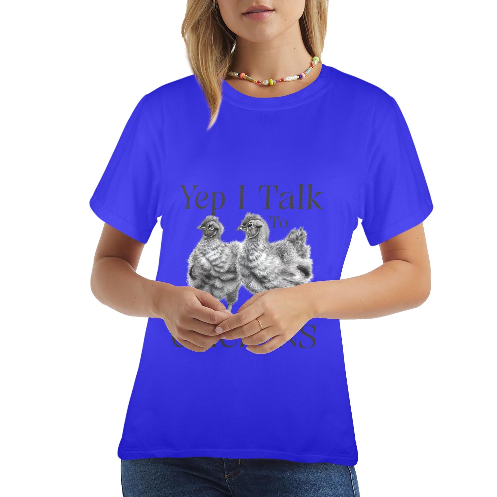 Yep I Talk To Chickens Graphic Tee