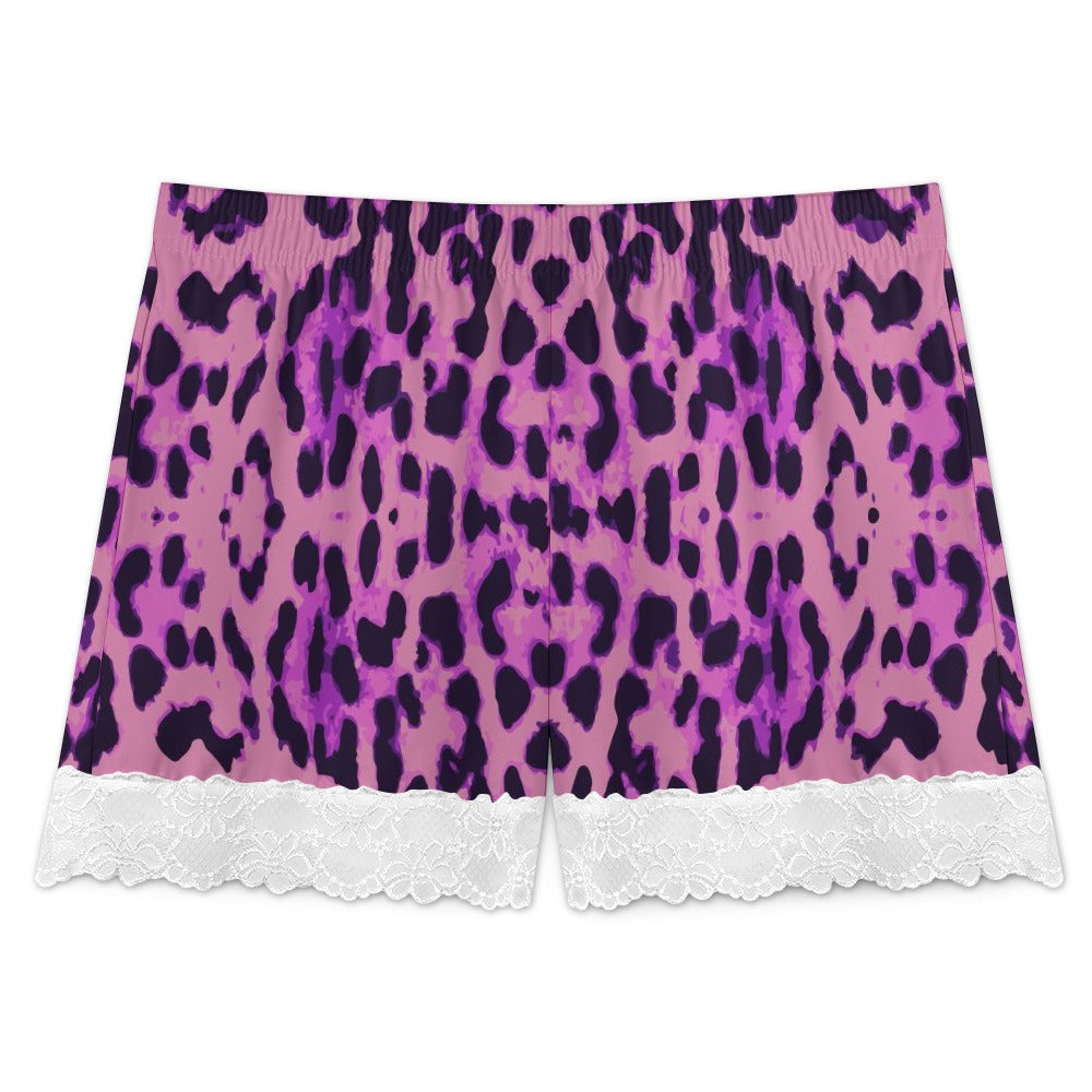 Women's Lace-trimmed short pajama pants