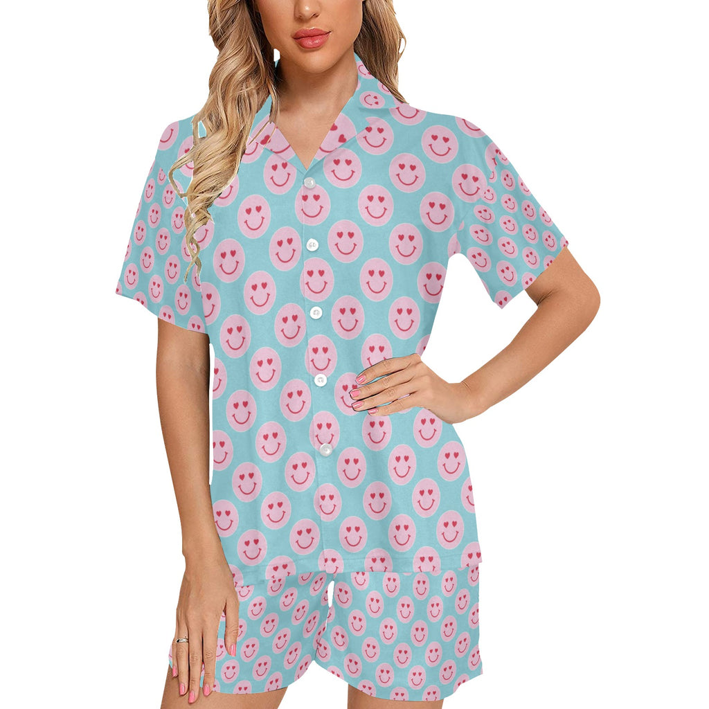 Wolf Hill Ranch Signature  "Happy Hearts Smiley Face Pajama Set