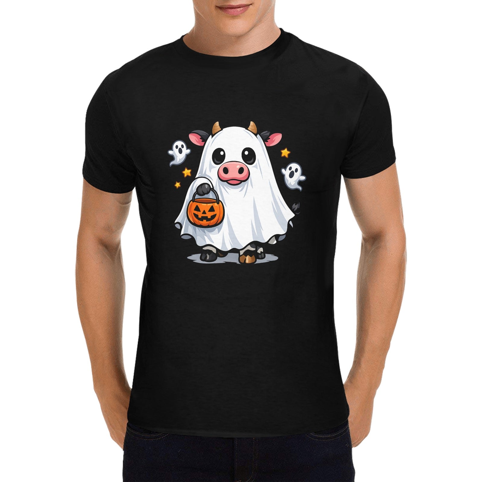 Ghost Cow Trick or Treat Tee"