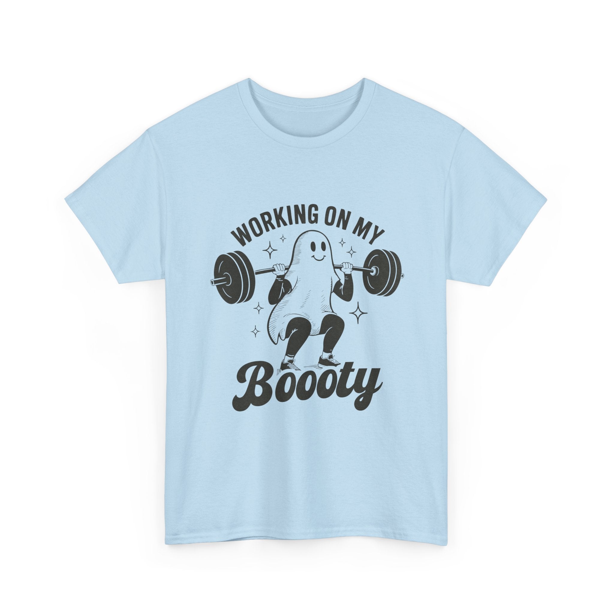Working On My Booooty Tee – Funny Ghost Weightlifting Shirt