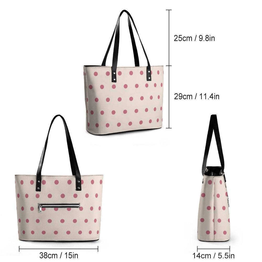 Ladies Leather Handbag Collection   Premium Cross-Grain Tote
