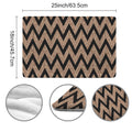 Coco's House of Fashion  Gold Glitter & Black Chevron Dog Mat