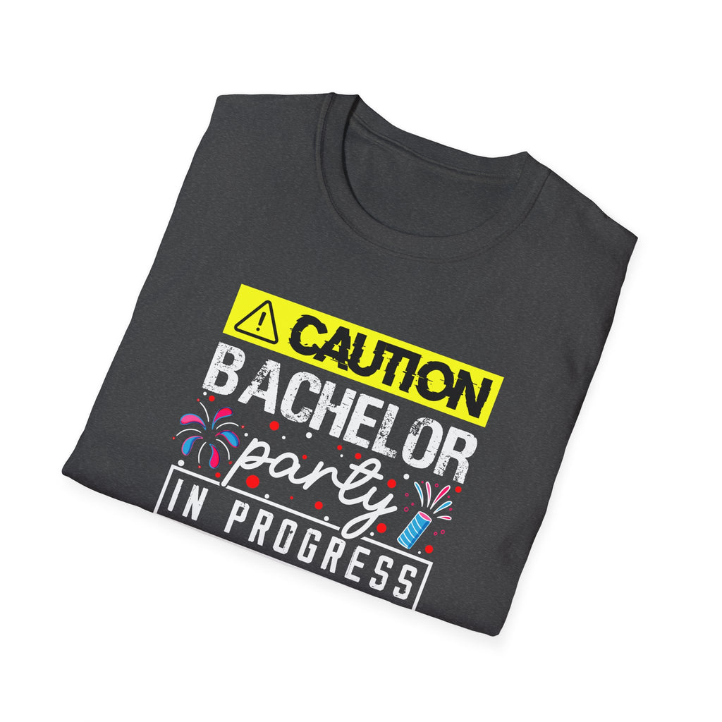 Bachelor Party Caution In Progress T-Shirt