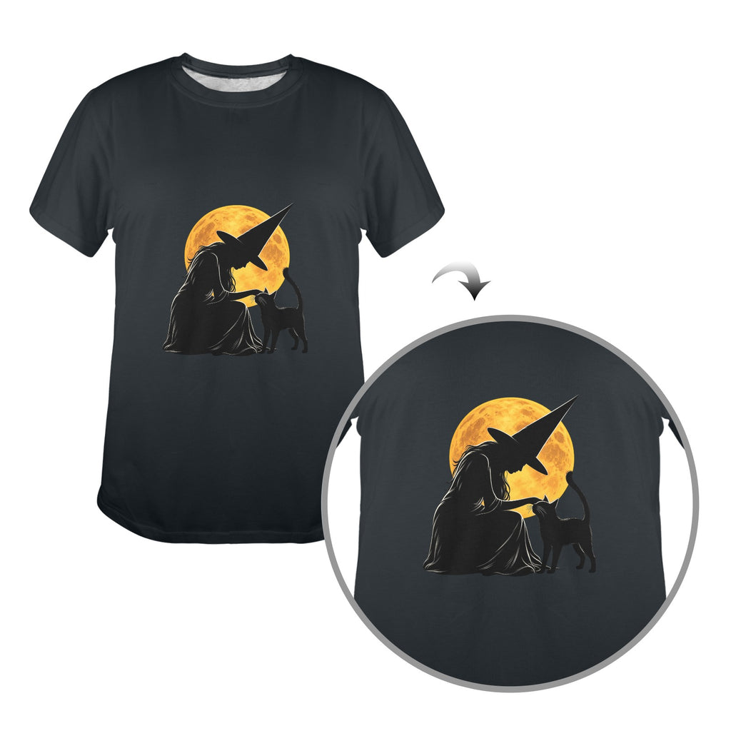 Moonlit Familiar Unisex Halloween Tee