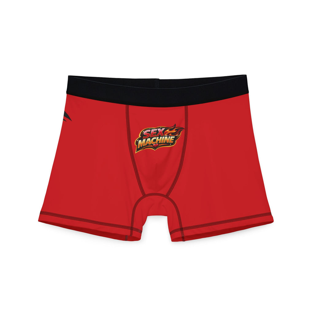 Sex Machine Red Boxer Briefs — Novelty Men’s Underwear