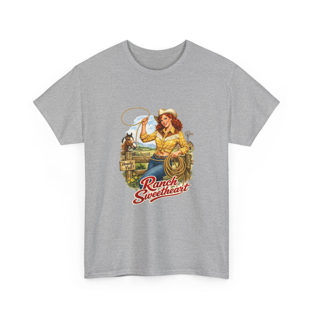Cowgirl 'Ranch Sweetheart' Graphic Tee – Vintage Western Shirt