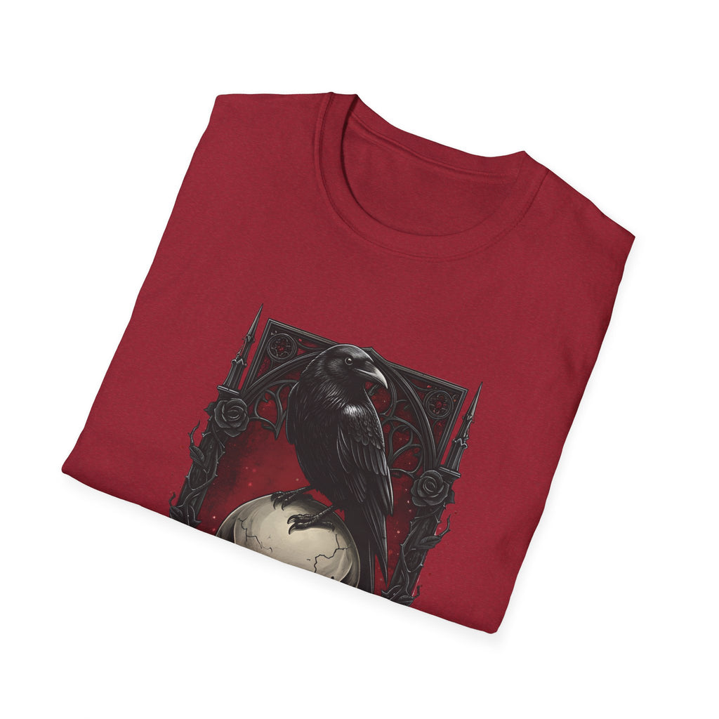 Dark Desire Gothic Skull & Raven T-Shirt Gothic Graphic Tee   Trendy T-Shirt