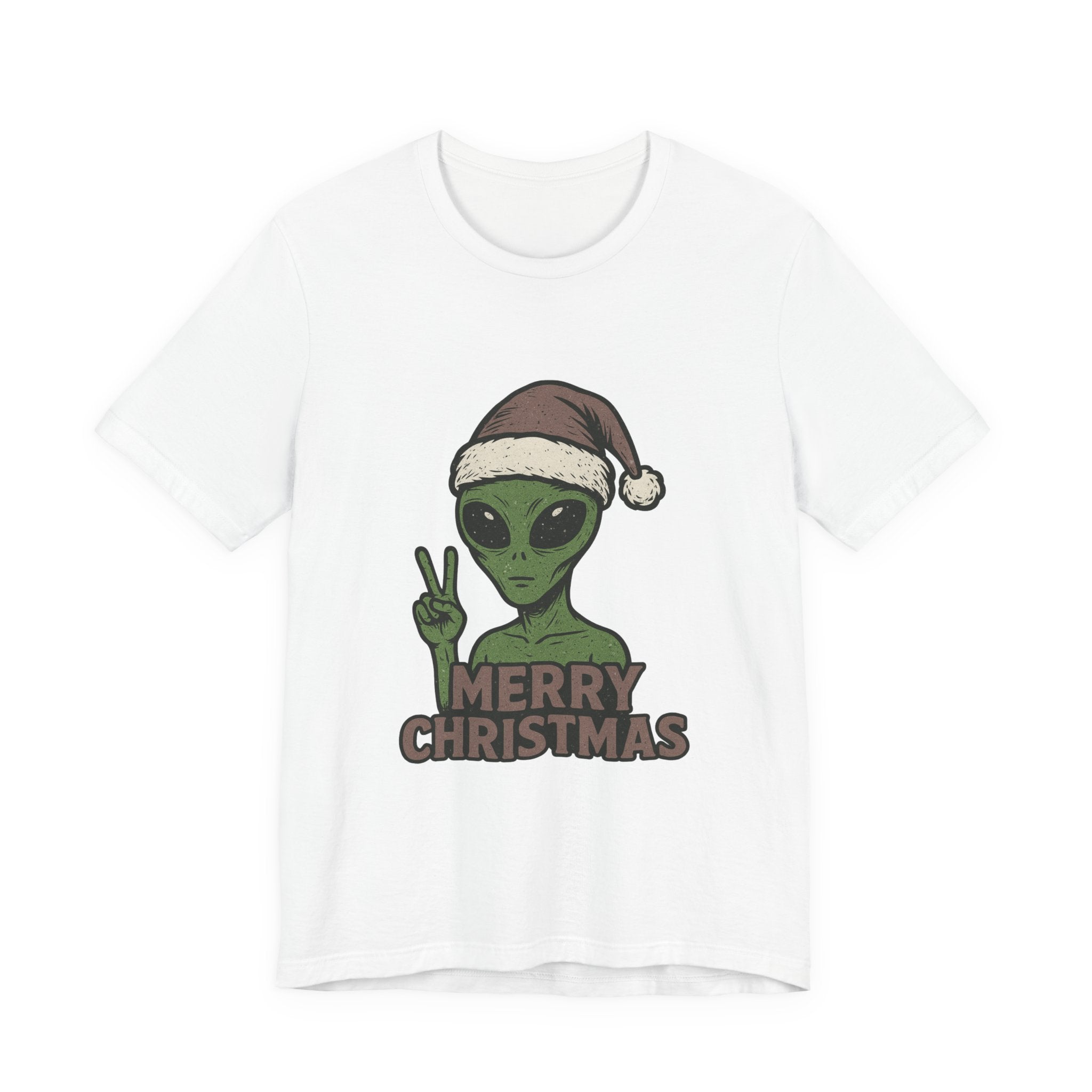 Funny Alien Merry Christmas Unisex Tee