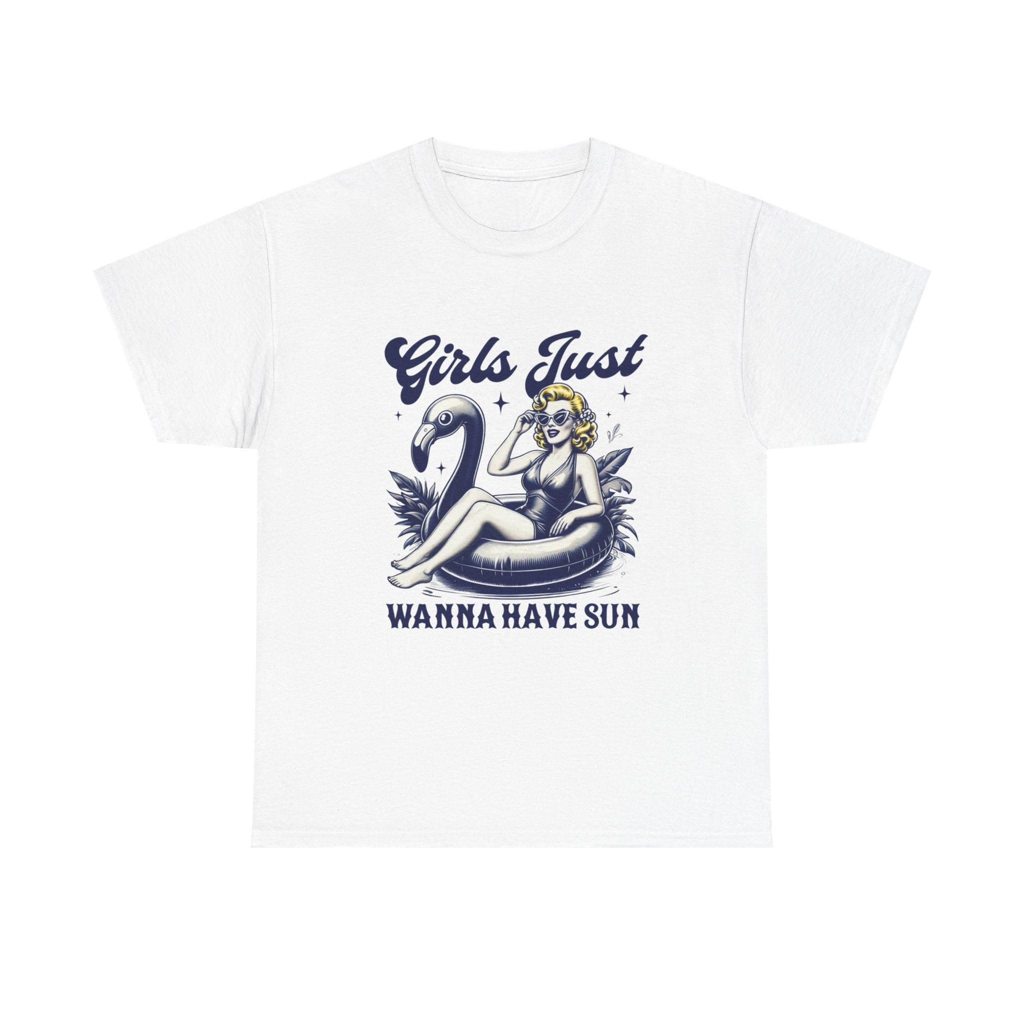 Girls Just Wanna Have Sun Tee, Summer T-Shirt, Vacation Top, Beach Wear, Fun Graphic Shirt