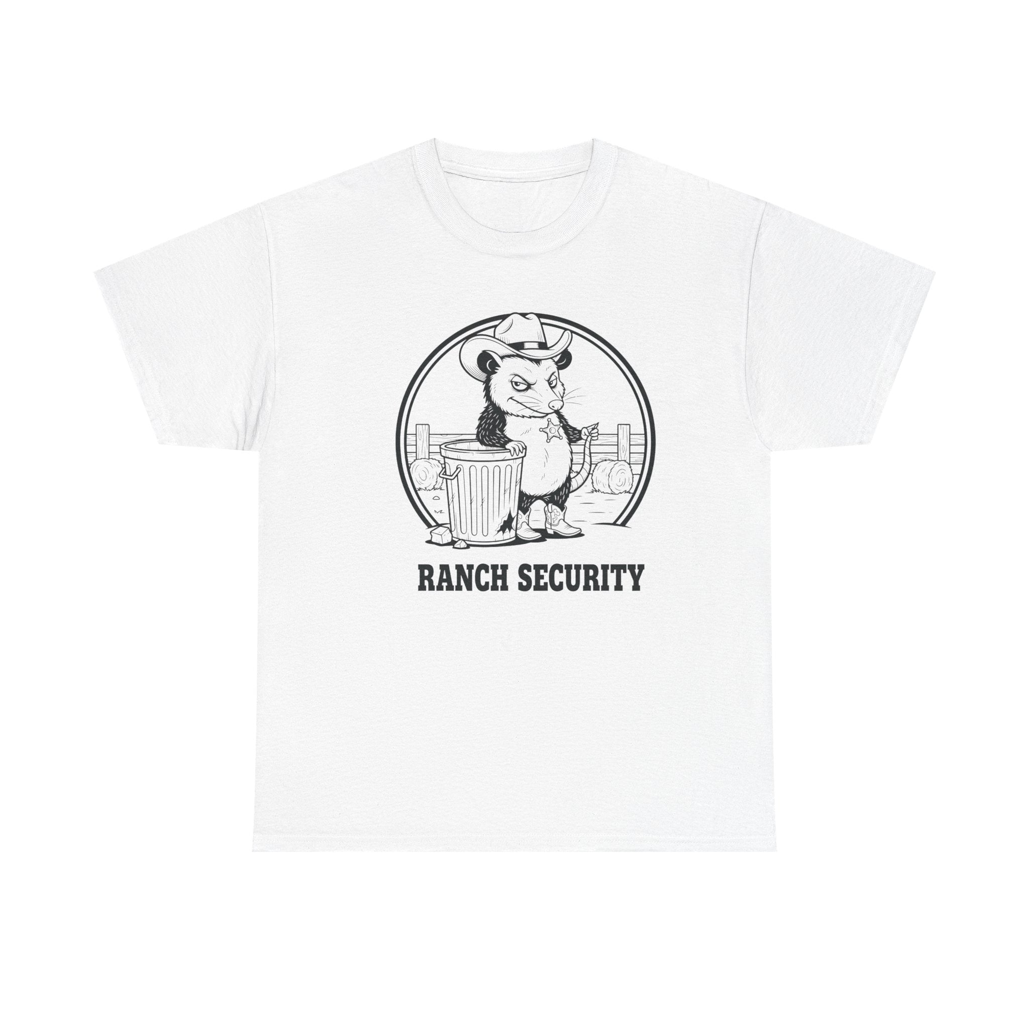 Possum Pete Ranch Security Tee — Funny Cowboy Ranch T-Shirt