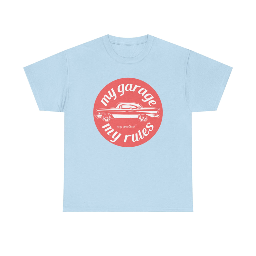 My Garage My Rules Tee — Retro Car Graphic T-Shirt for Auto Enthusiasts