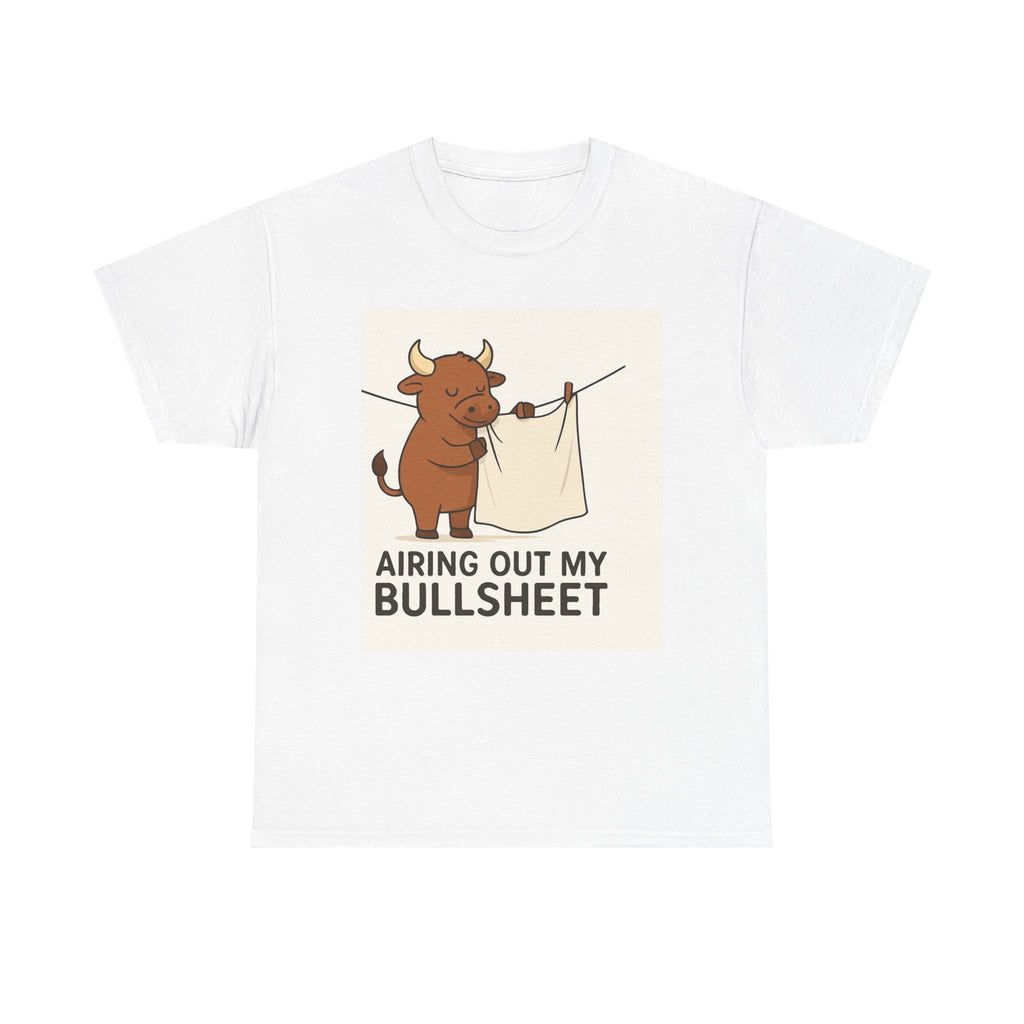 Funny Bullsheet Graphic Tee | Gift for Farmers, Humorous Shirt, Casual Wear, Birthday Present, Quirky Apparel