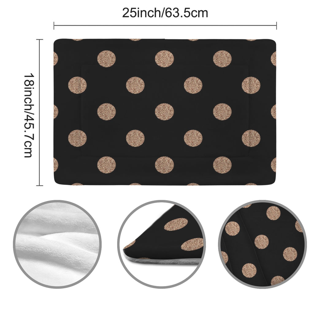 Coco's House of Fashion Gold Dot Luxe Pet Mat