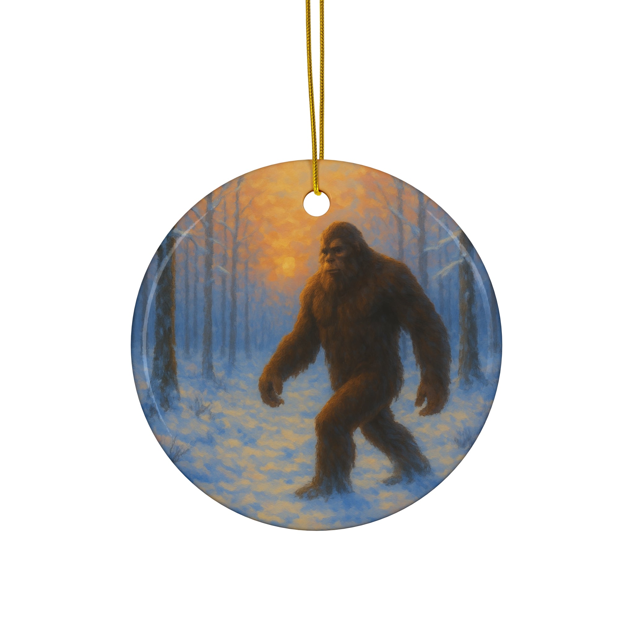 Bigfoot Ceramic Ornament Christmas Gifts