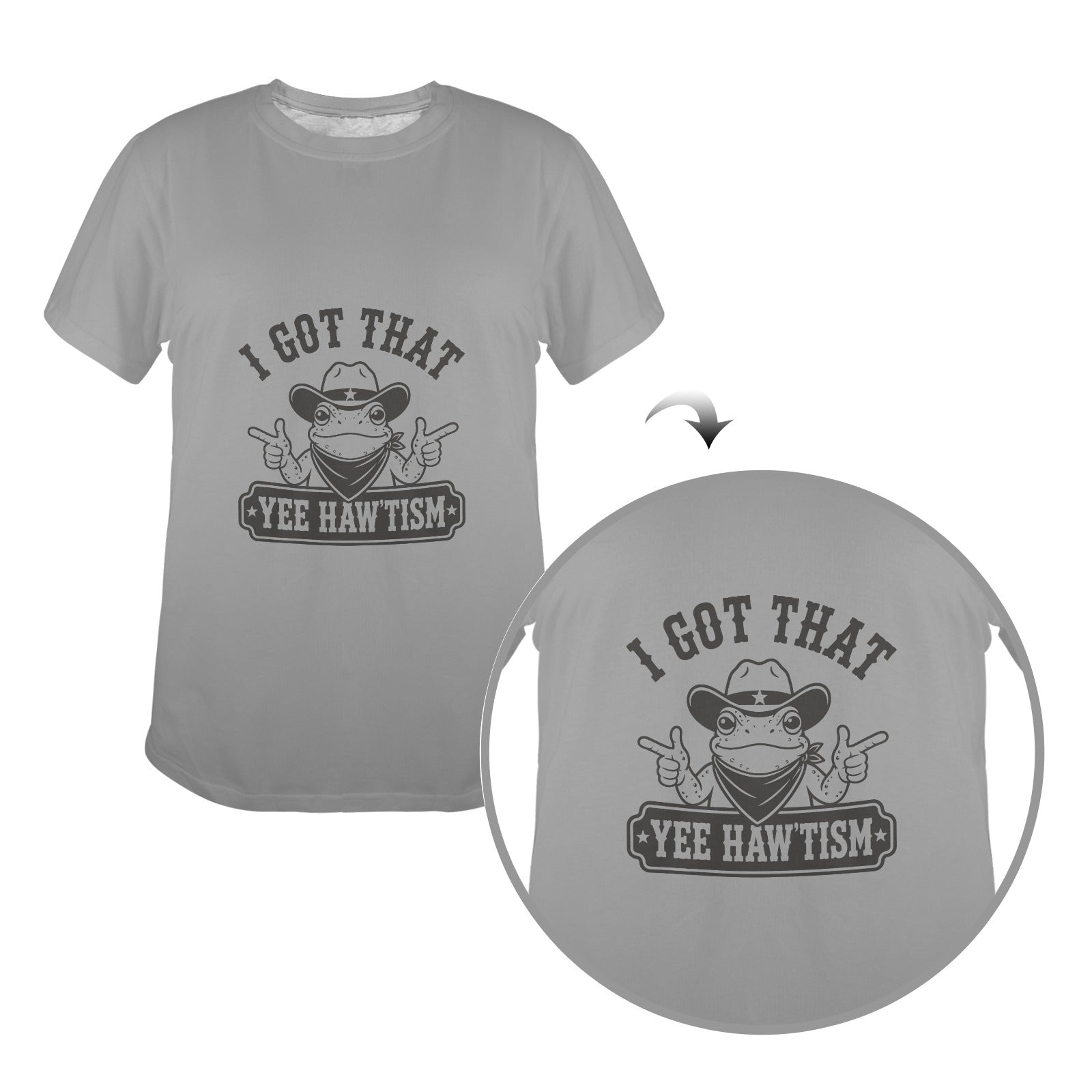 Ranch Ready Yee Haw'tism Tee ladies