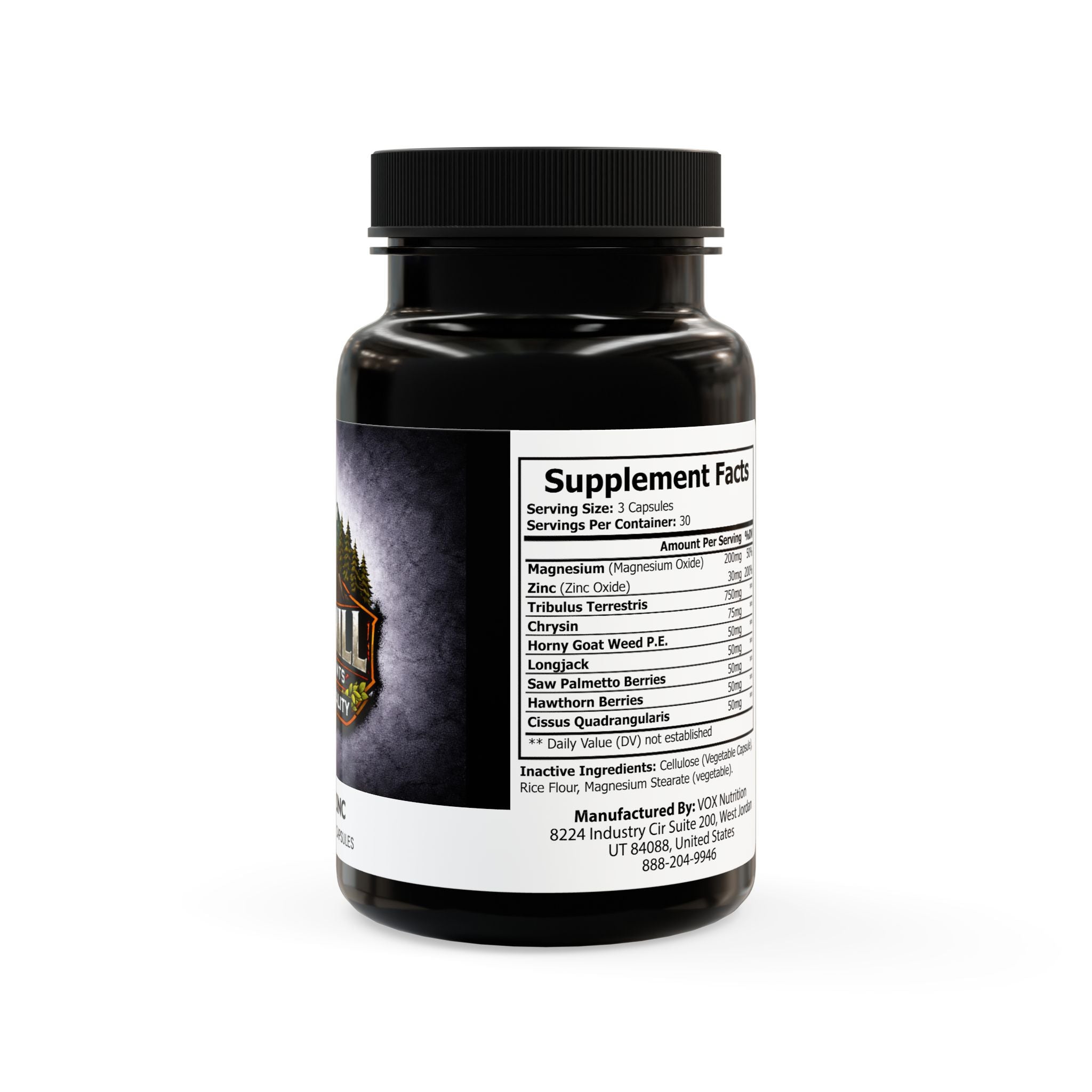 Outlaw Vitality Male Blend Complex Magnesium Zinc Supplement (90 Capsules)