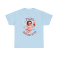 Fries Before Guys Valentine T‑Shirt — Cute Cupid with Fries Tee
