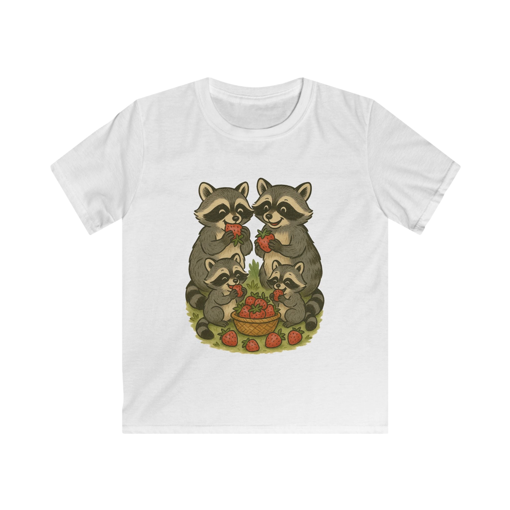 Kids Raccoon Tee, Adorable Raccoon T-Shirt, Cute Animal Tee for Kids, Fun Gift for Toddlers, Nature Lovers' Apparel