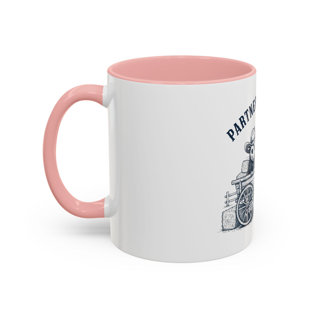 Partners in Crime Coffee Mug — Cute Cowboy Coco & Pete Accent Mug (11/15oz)