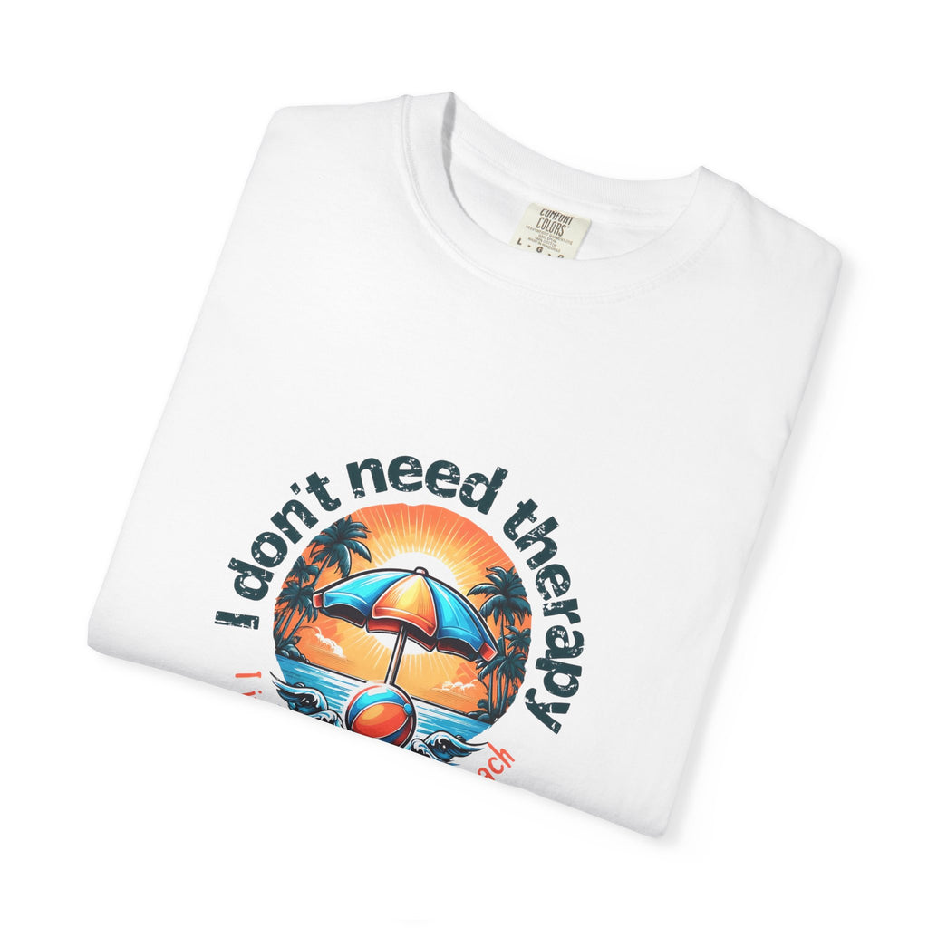Relaxing Beach Vibe T-shirt, Perfect for Summer Adventures, Beach Lovers, Casual Outfits, Gift for Friends, Therapy Quote Tee
