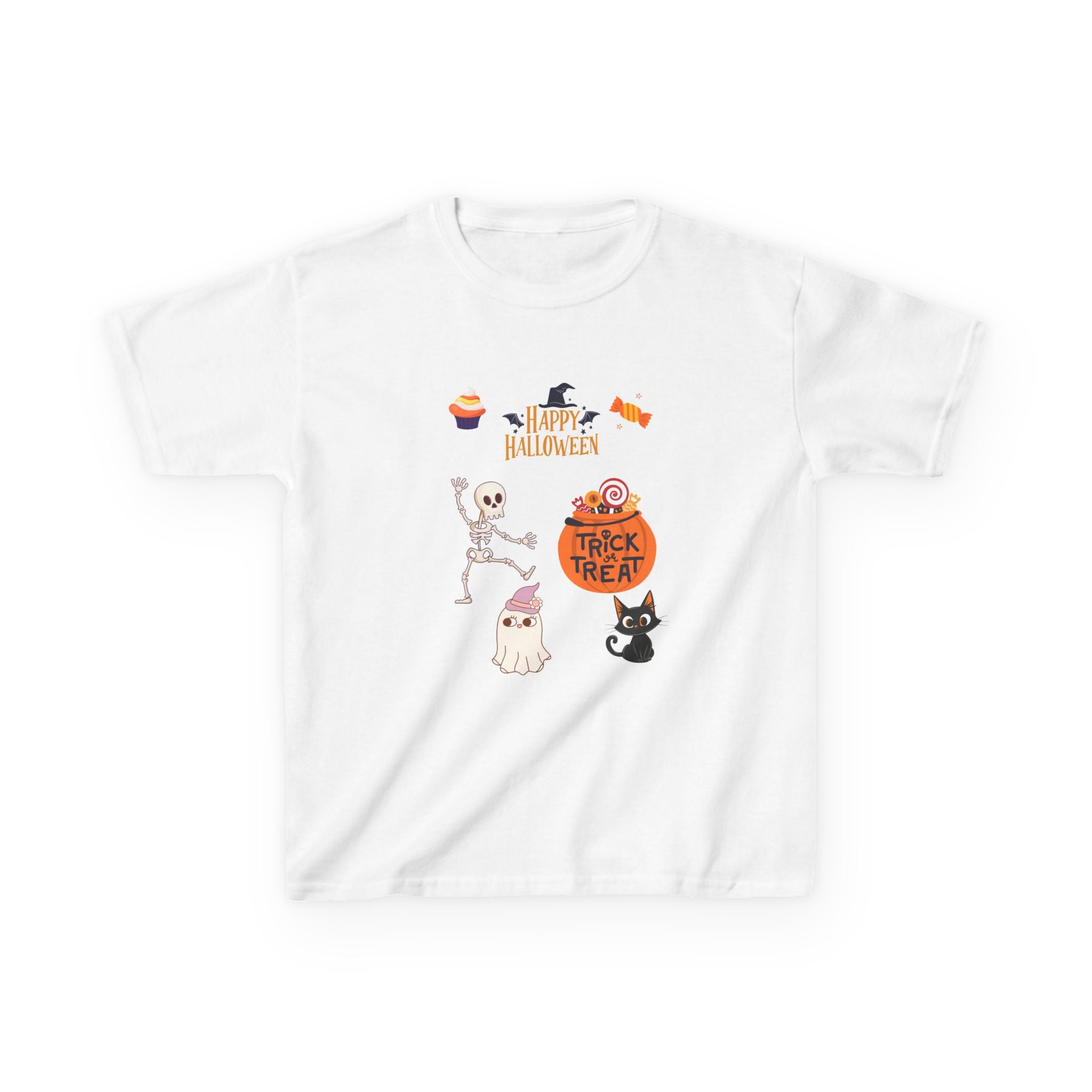 Kids Halloween Tee - Spooky and Happy Design
