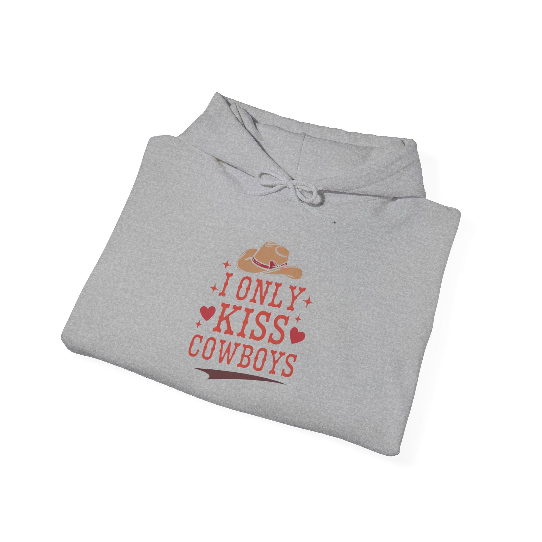 I Only Kiss Cowboys Hoodie — Western Cowgirl Graphic Sweatshirt