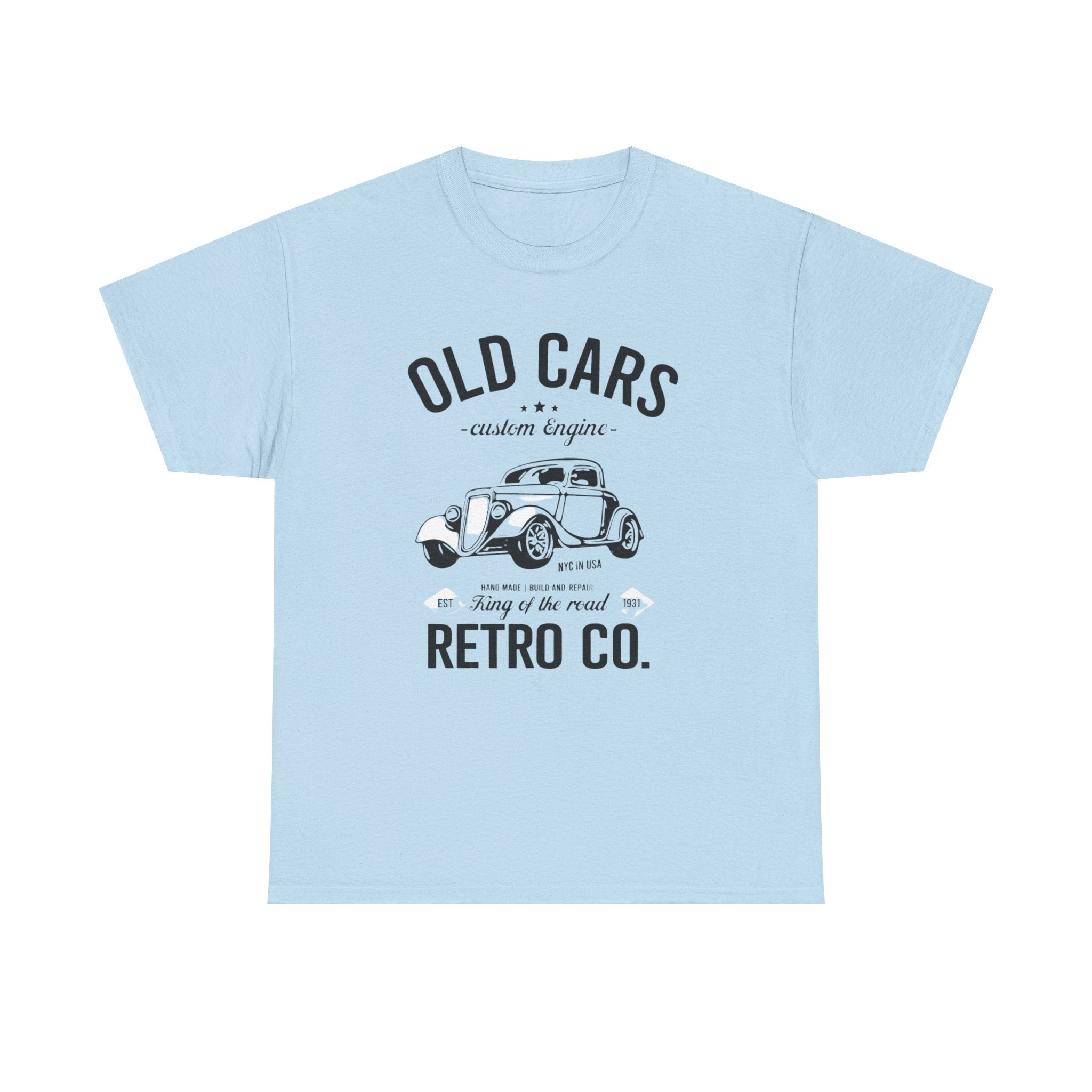 Retro 'Old Cars' T-Shirt – Vintage Classic Car Tee (Retro Co.)