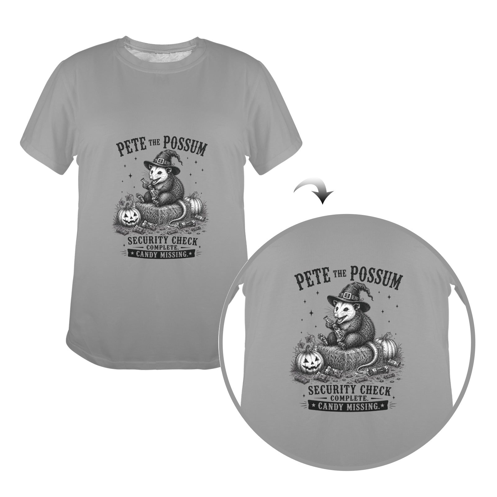 Wolf Hill Ranch Presents: Pete the Possum Halloween Tee ladies