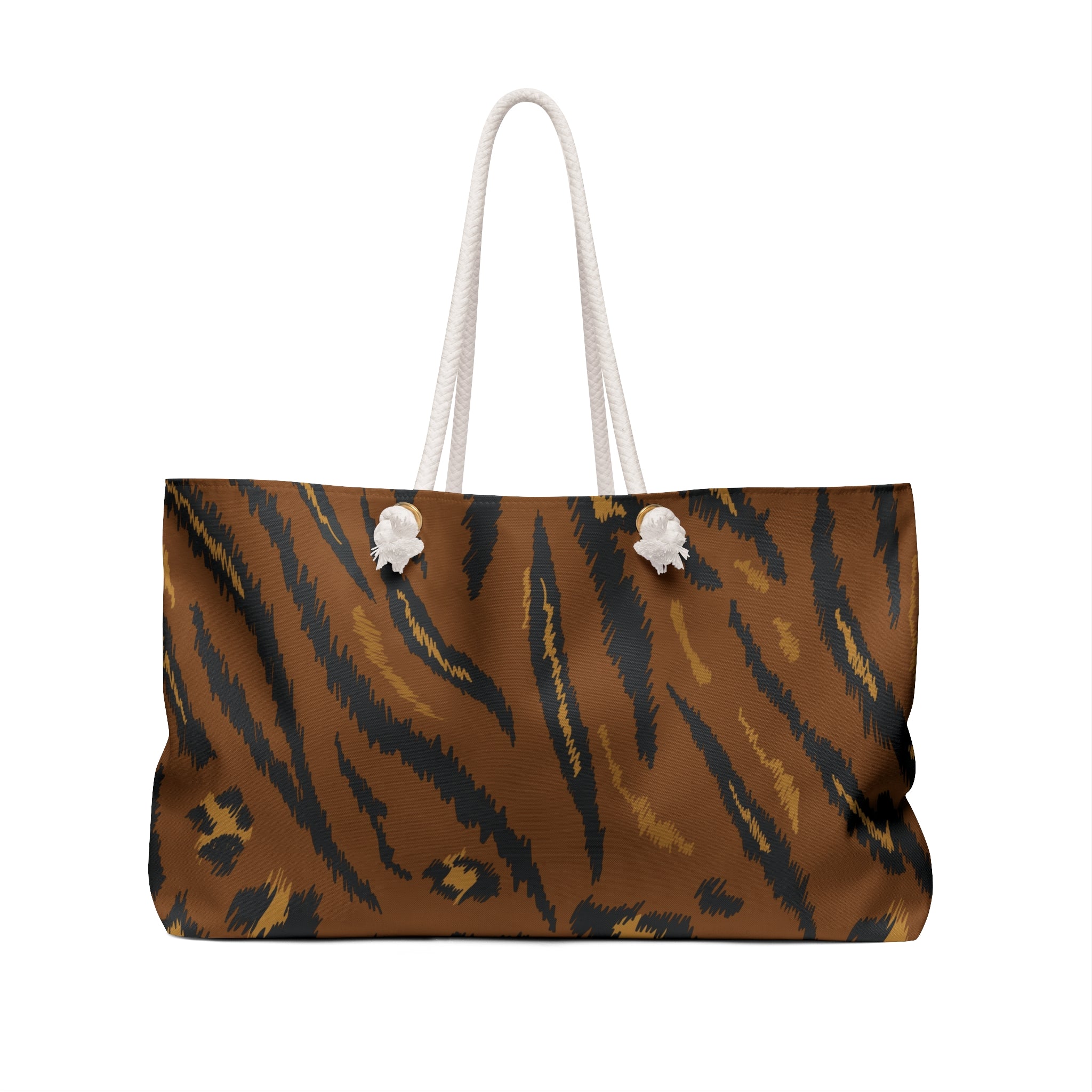 Leopard Print Weekender Bag  Large Animal Print Travel Tote