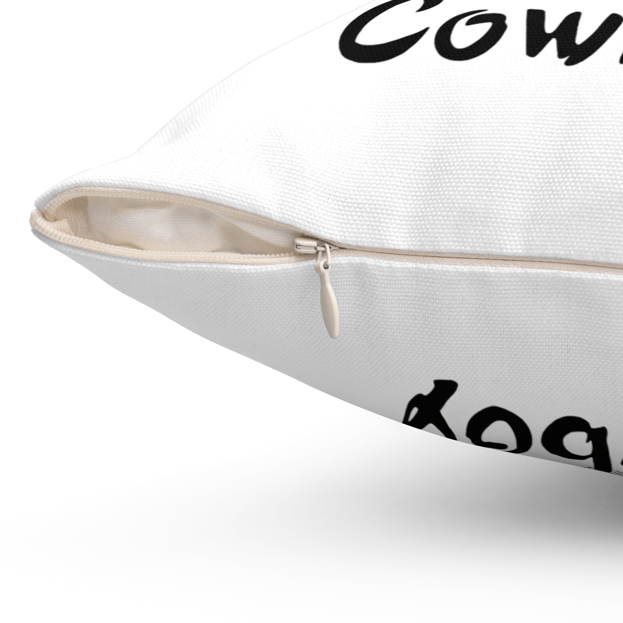 Love Is A Cowboy Skeleton Riding Bull Square Pillow — Western Romance Decorative Throw