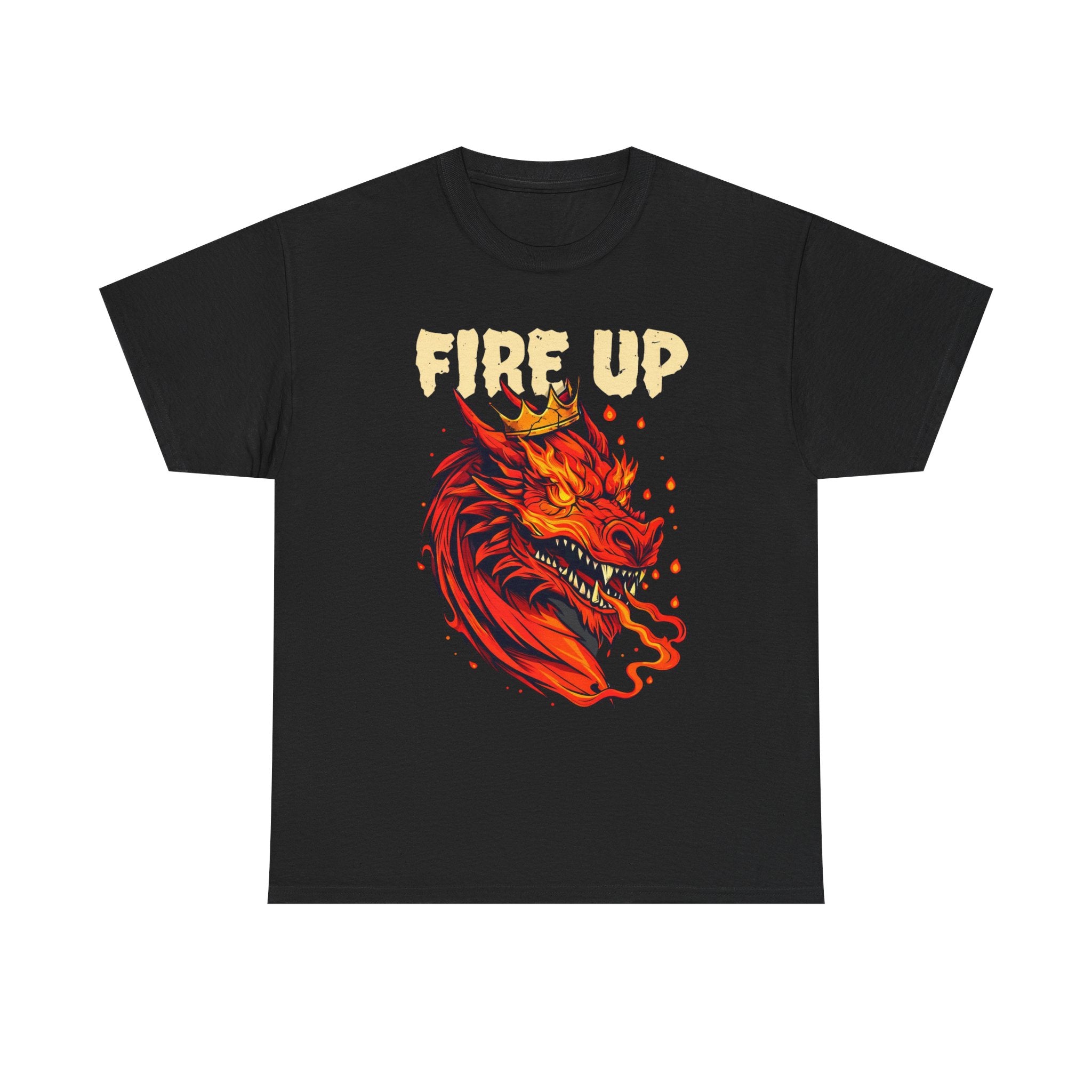 Fire Up Dragon T-Shirt — Fantasy Dragon Tee