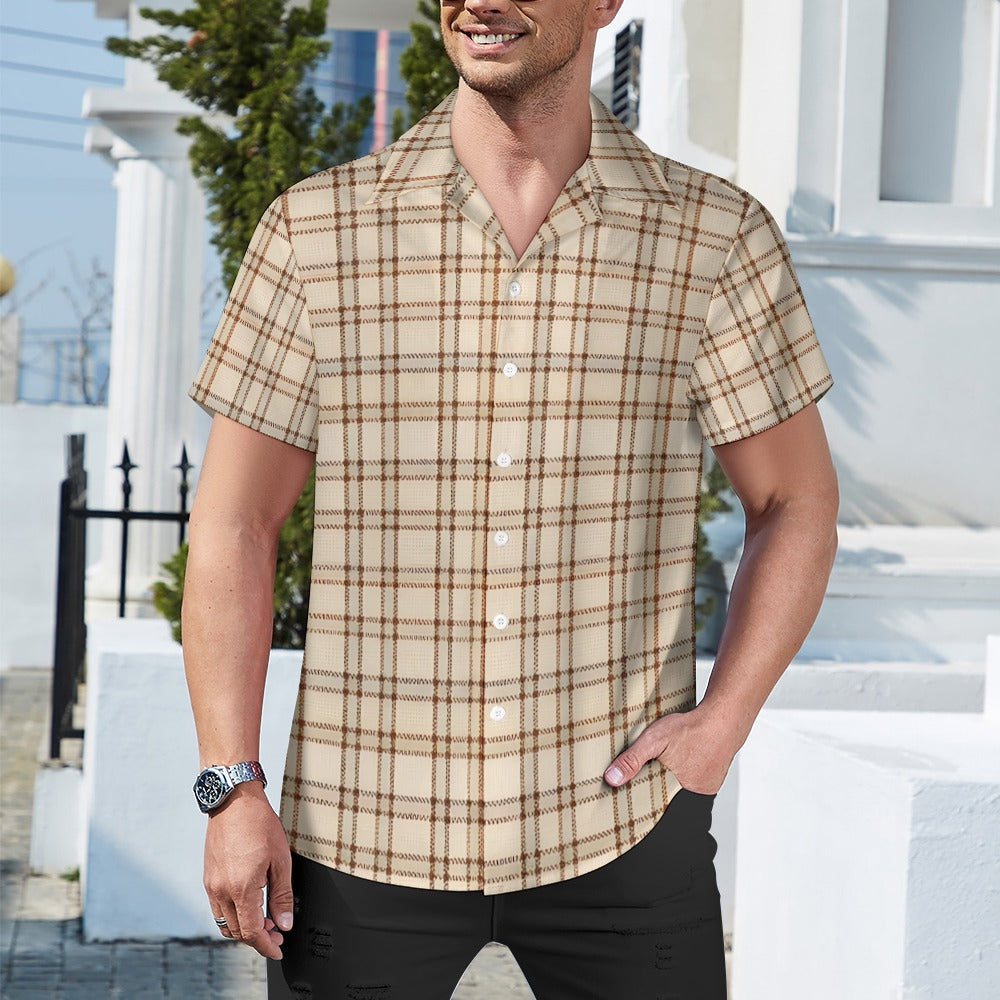 The Reynolds — Honky Tonk Tan Plaid Button-Down