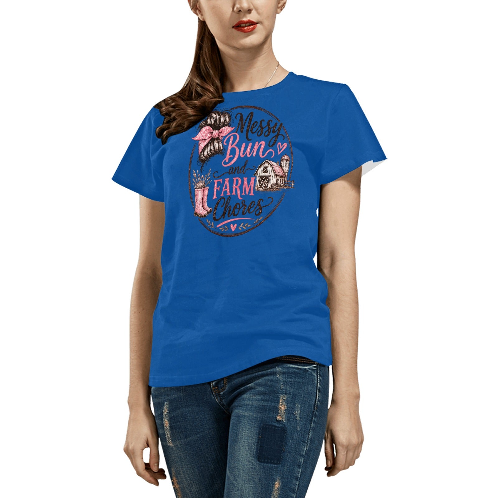 Women's Messy Bun T-shirt