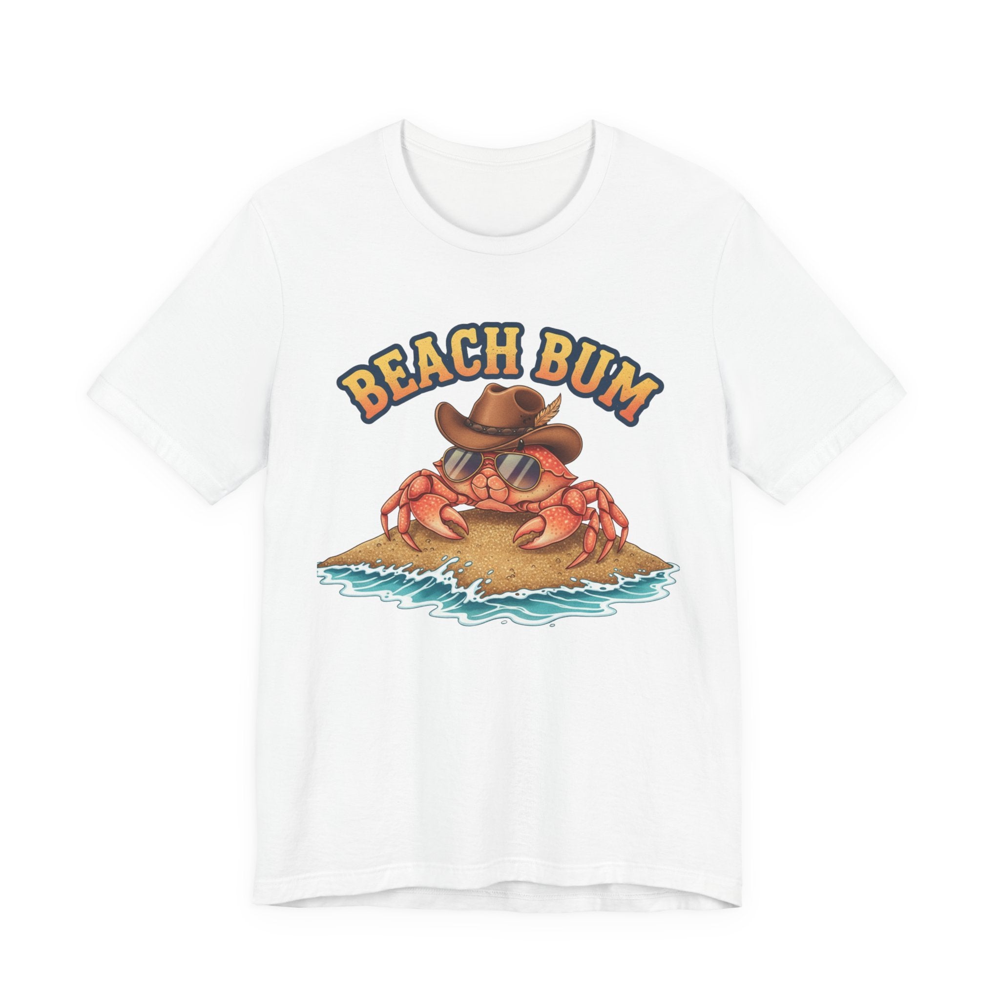 Beach Bum Crab T-Shirt — Funny Coastal Vacation Tee