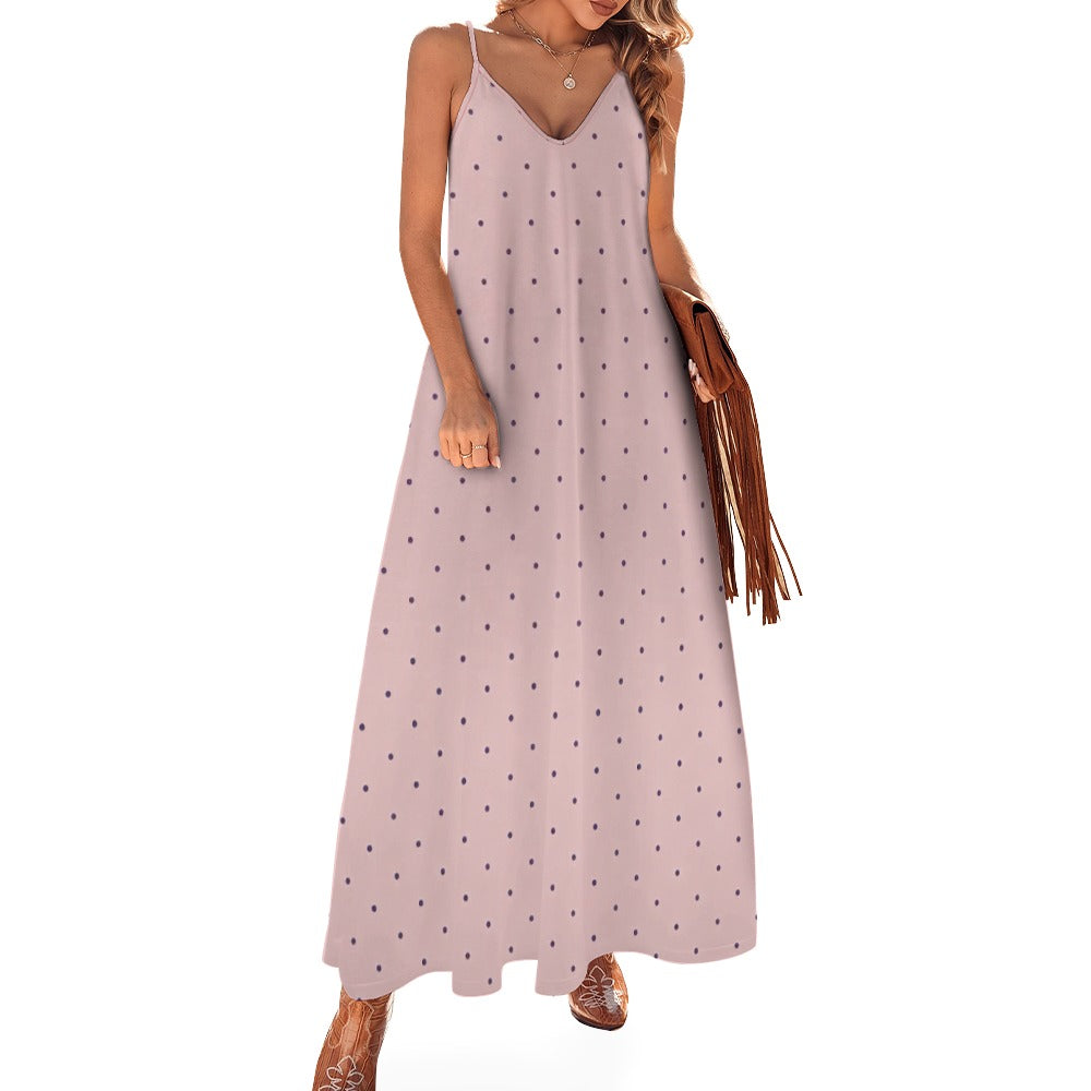 The Sundown Slip Dress Blush & Dot