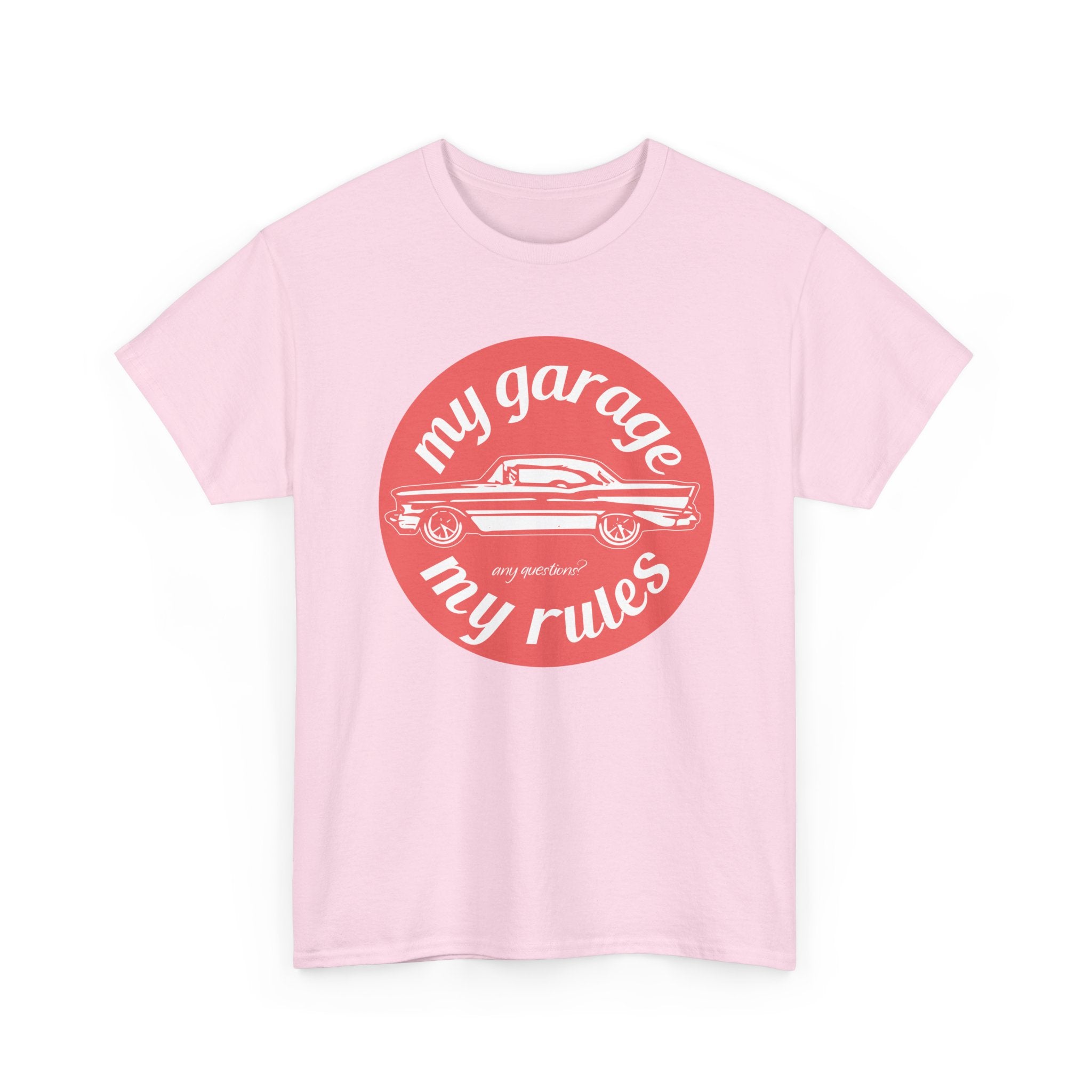 My Garage My Rules Tee — Retro Car Graphic T-Shirt for Auto Enthusiasts