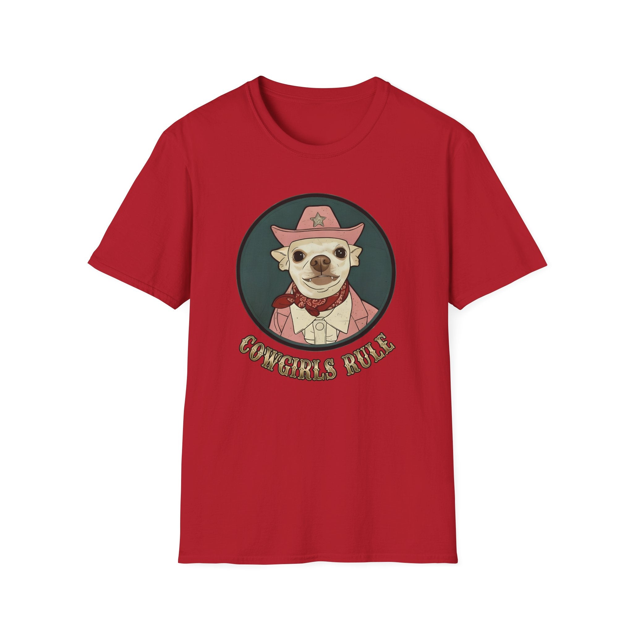 Cowgirls Rule Chihuahua Cowgirl T-Shirt   Coco       Trendy TShirt