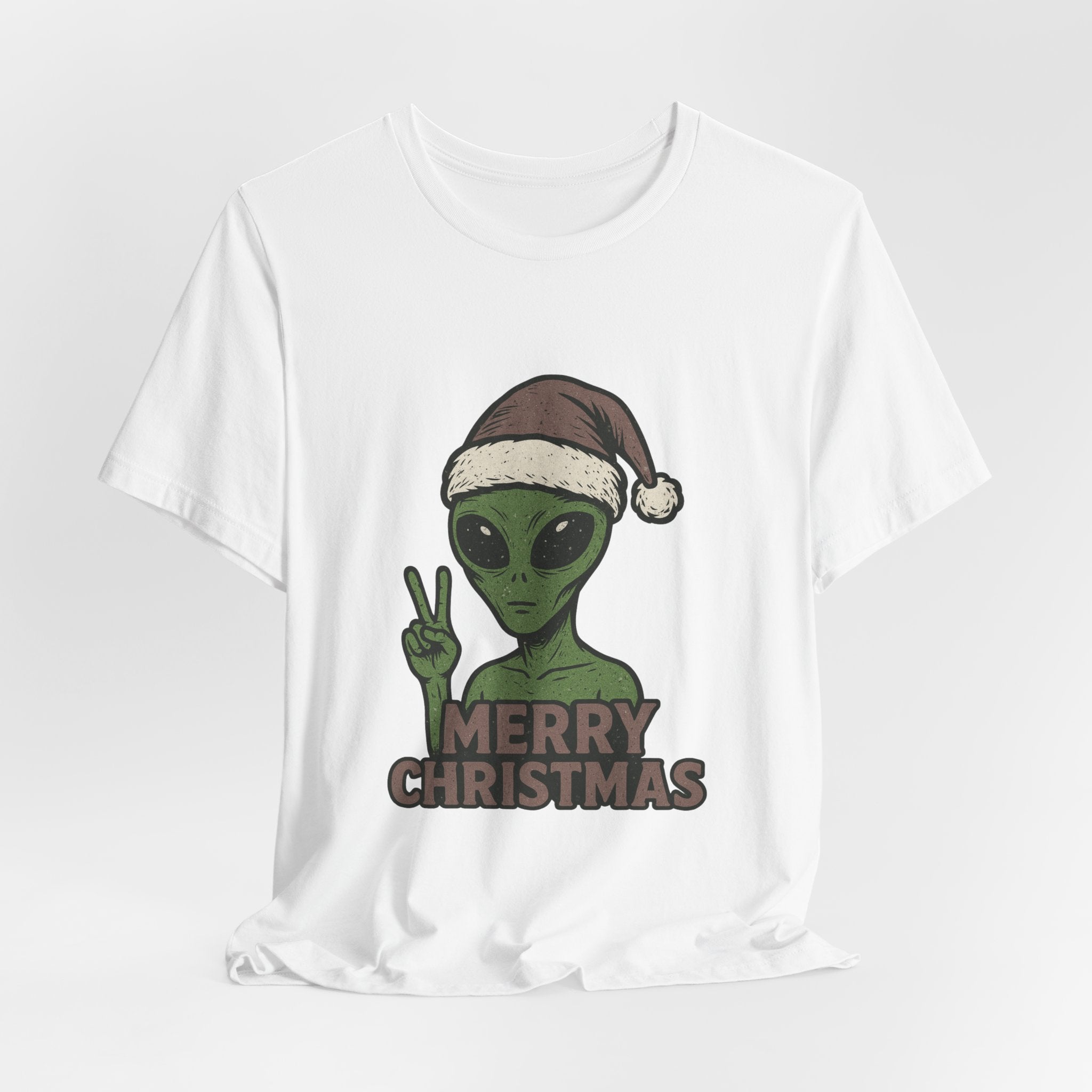 Funny Alien Merry Christmas Unisex Tee