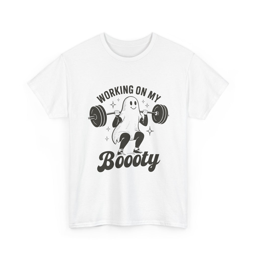 Working On My Booooty Tee – Funny Ghost Weightlifting Shirt