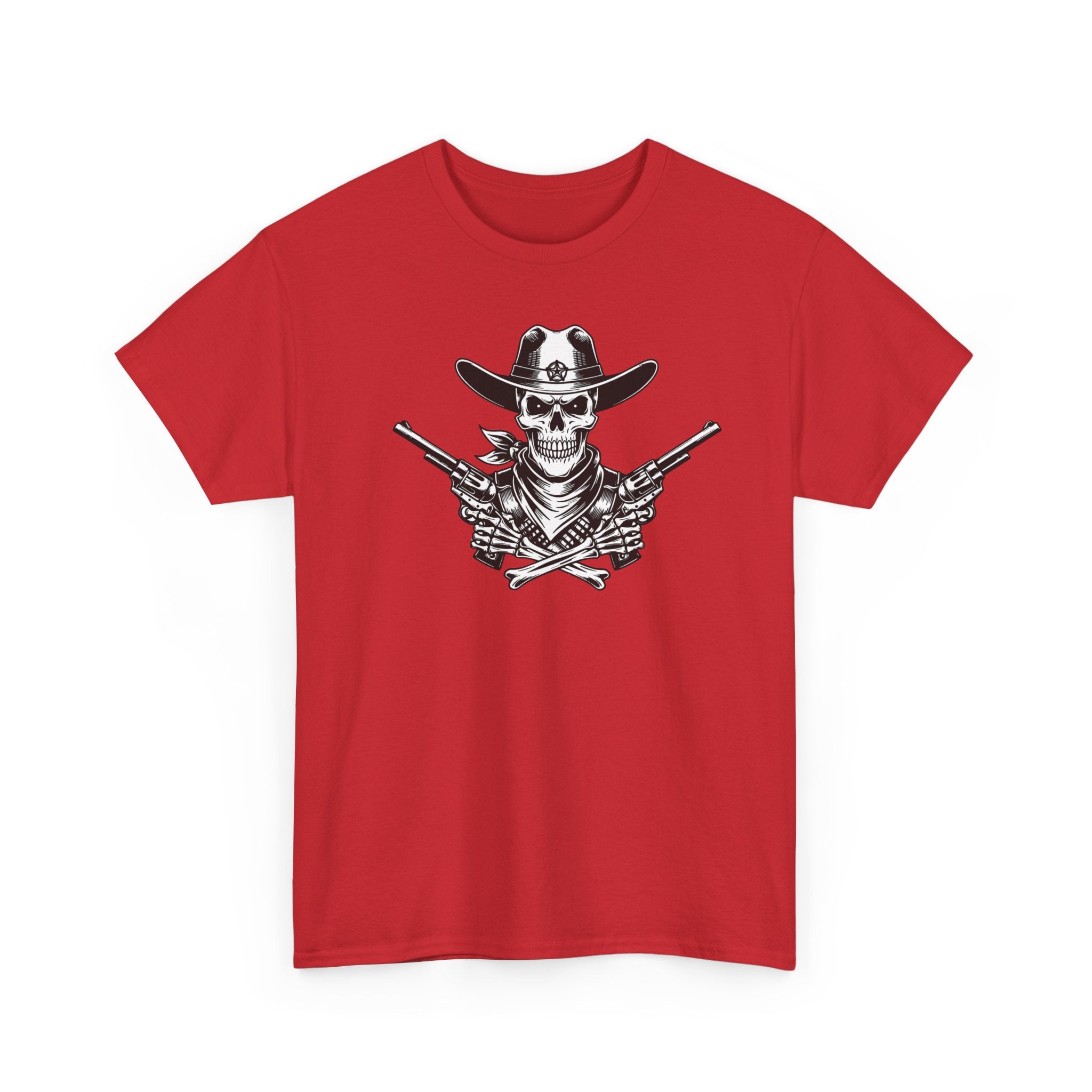 Skull Cowboy T-Shirt — Western Gunslinger Graphic Tee